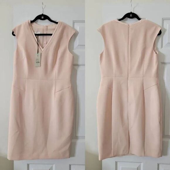 HOBBS LONDON FRIDA V NECK SHIFT DRESS 10 NWT $395, Soldout - Picture 3 of 8